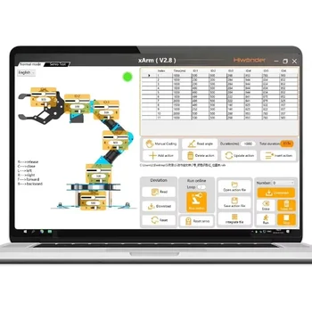 Hiwonder xArm2.0 Intelligenter Roboterarm-Bausatz, programmierbar mit Scratch- und Python-Unterstützung