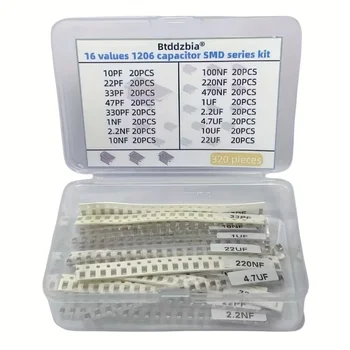 (Industrielle SMD-Kondensator-Komponenten) 320-teiliges 1206 SMD-Kondensator-Set - Sortiment an Kondensatoren