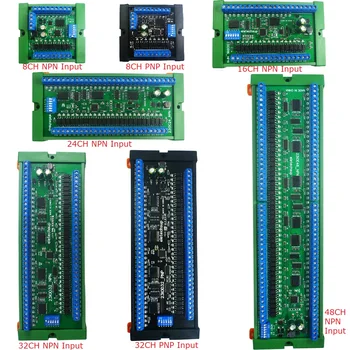 RS485 Remote IO Modul 8 16 24 32 48CH Multifunktions-SPS DI-DO Erweiterungsplatine DIN-Schienenbox Standard