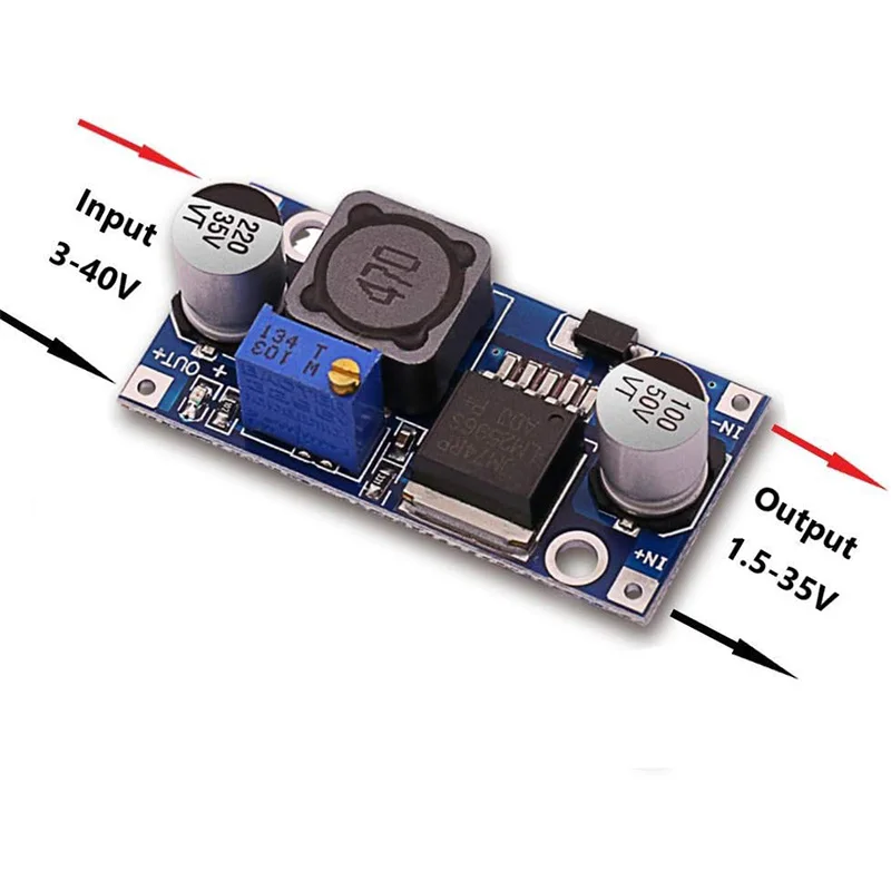 Einstellbarer Ausgang LM2596S Step Down Modul DC zu DC Buck Converter – Bild 6