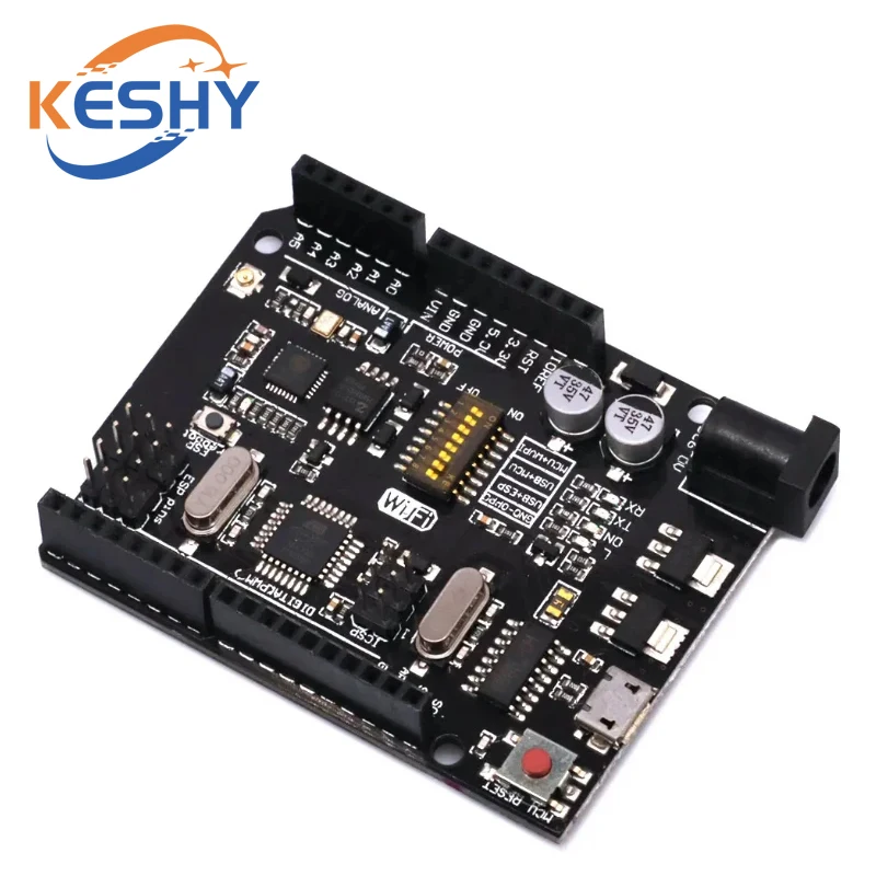 UNO+WiFi R3 ATmega328P+ESP8266 CH340 (32 MB Speicher) 6V-9V USB-TTL – Bild 3