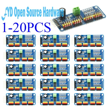 PCA9685 16-Kanal 12-Bit PWM Servo Treiber I2C Modul für Arduino Raspberry Pi - 40-1000Hz, 5-10V
