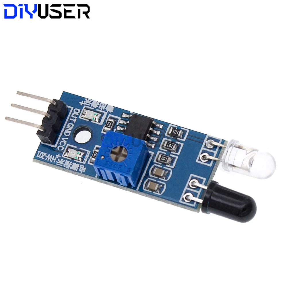 IR-Hindernissensor-Modul 3-Pin Einstellbar 2-40cm Erfassungsbereich – Bild 4
