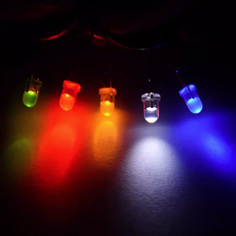3 mm 5 mm DIP-LED-Leuchtdioden Weiß Rot Gelb Blau Grün (1000 Stück) – Bild 5