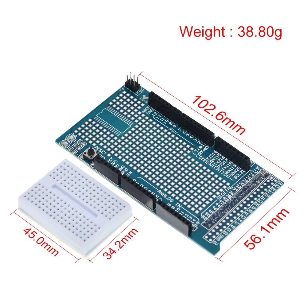 MEGA 2560 R3 Proto Prototype Shield V3.0 – Bild 2