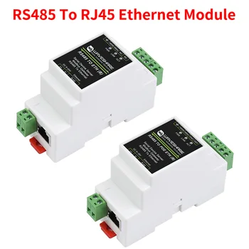 RS485 zu RJ45 Ethernet-Modul Industrieller serieller Server TCP/IP zur seriellen Unterstützung Schienenmontage