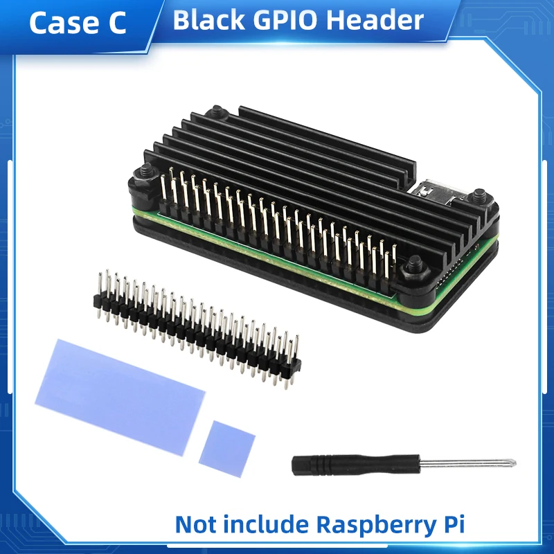 Raspberry Pi Zero 2 W Aluminiumgehäuse, CNC-gefertigte, verstärkte Schale mit Kühlkörper
