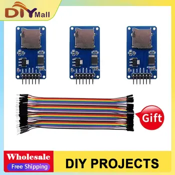 Micro-SD-Kartenmodul mit 40P Dupont-Kabeln für Arduino ESP32 Raspberry Pi SPI-Schnittstelle