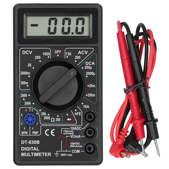 DT-830B Digitales Multimeter Digitales Voltmeter Amperemeter Handmultimeter Schwarz