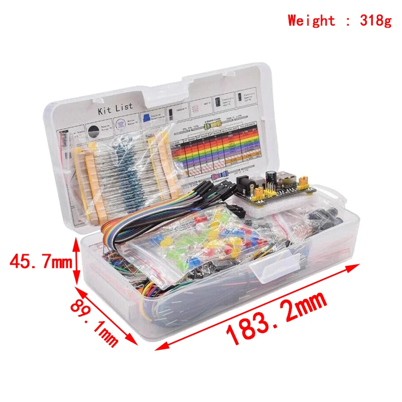 Elektronische Komponenten Kit Pack Starter DIY Projekt für Arduino R3 – Bild 2