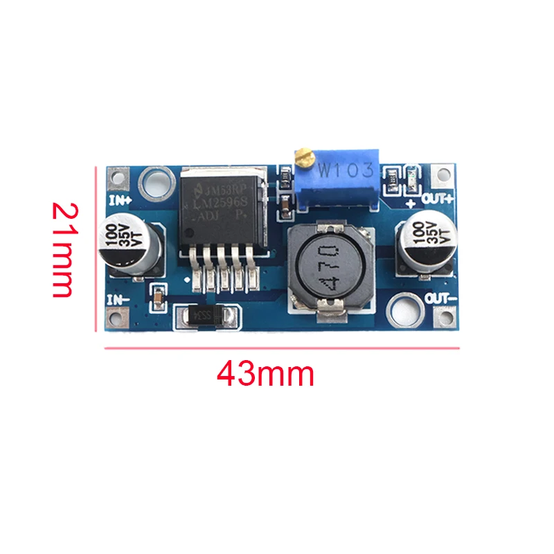 LM2596S DC-DC Buck Converter Step Down Netzteilmodul, einstellbar 1,25 – Bild 3