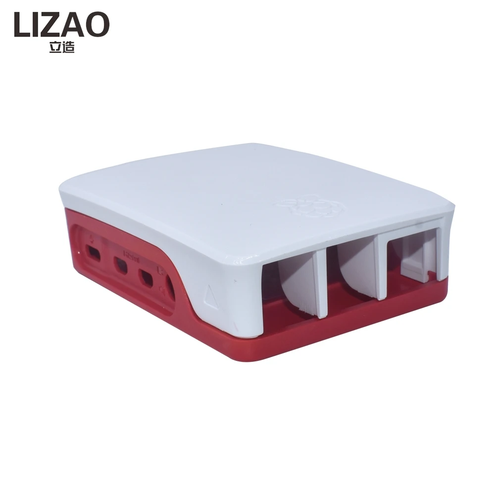 LIZAO Raspberry Pi 4 Modell B ABS-Gehäuse Klassisches Rot-Weißes – Bild 2
