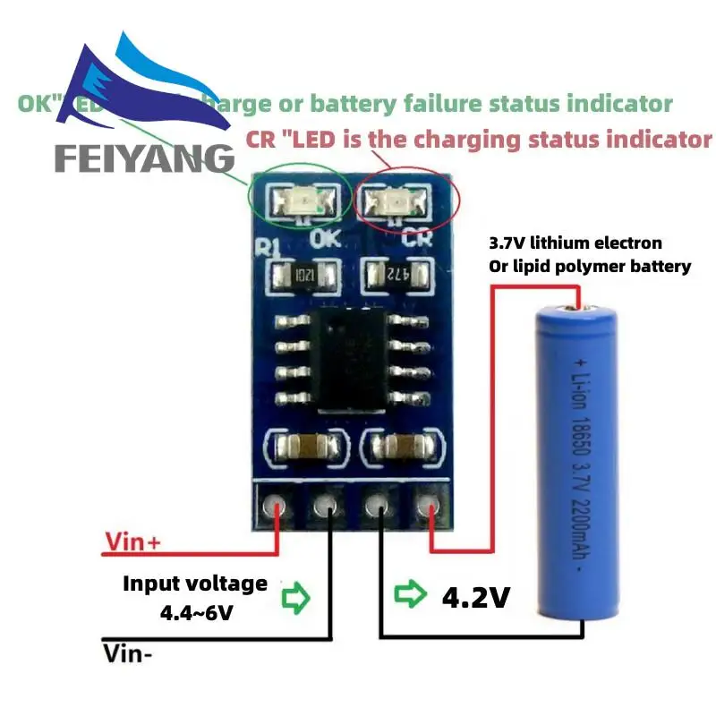 MPPT Solarladeregler 1 A 4,2 V 3,7 V 18650 LiPo Li-Ion Lithium – Bild 3
