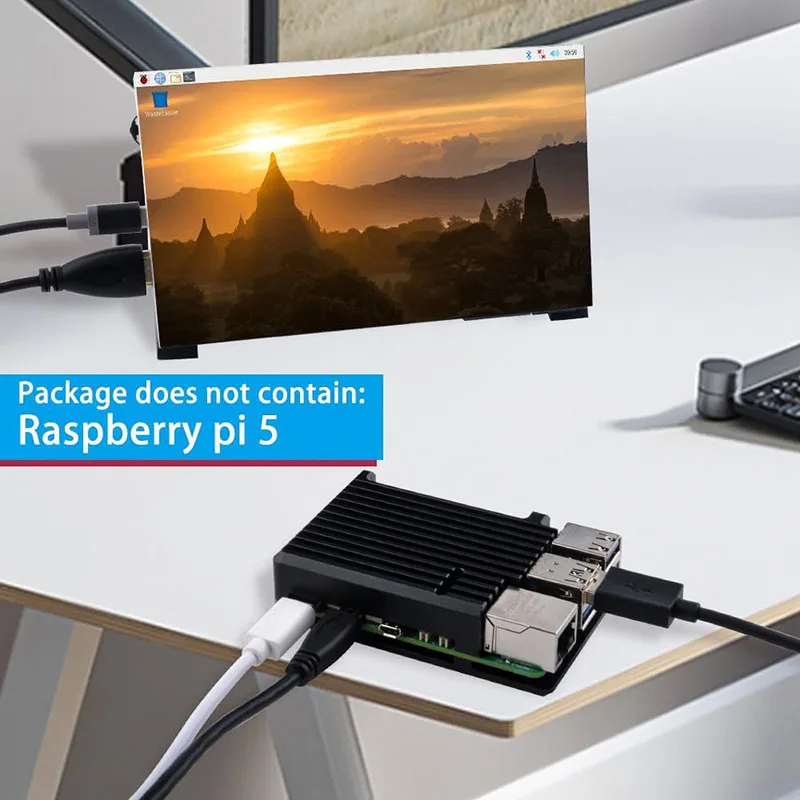 Raspberry Pi 5 Aluminium-Panzergehäuse - passive Kühlkörperhülle – Bild 5