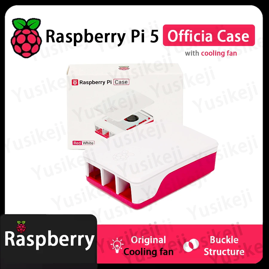Raspberry Pi 5 Case 5. Generation rote und weiße Kühlung Raspberry Pi – Bild 3
