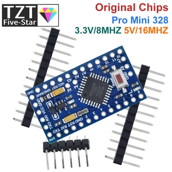 TZT Pro mini ATmega32U4 5V 16MHz Chip Ersetzen ATmega328 Für Arduino Pro Mini Mit 2 Reihe Pin Header