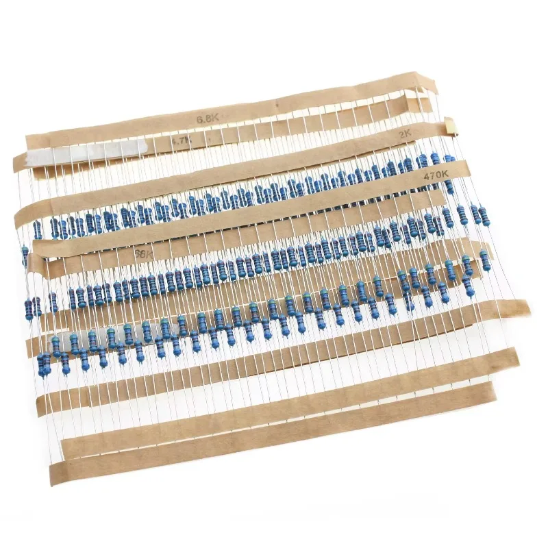 Sortiment an Metallfilmwiderständen, 1/4 W, 30 Werte, 10 R (300 Stück) – Bild 6