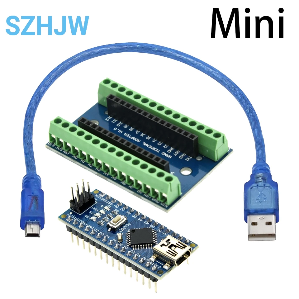 ATmega328P Nano V3.0 Kit Board Kompatibel mit Arduino, CH340G USB Verbessertes Mikrocontroller-Modul für IDE