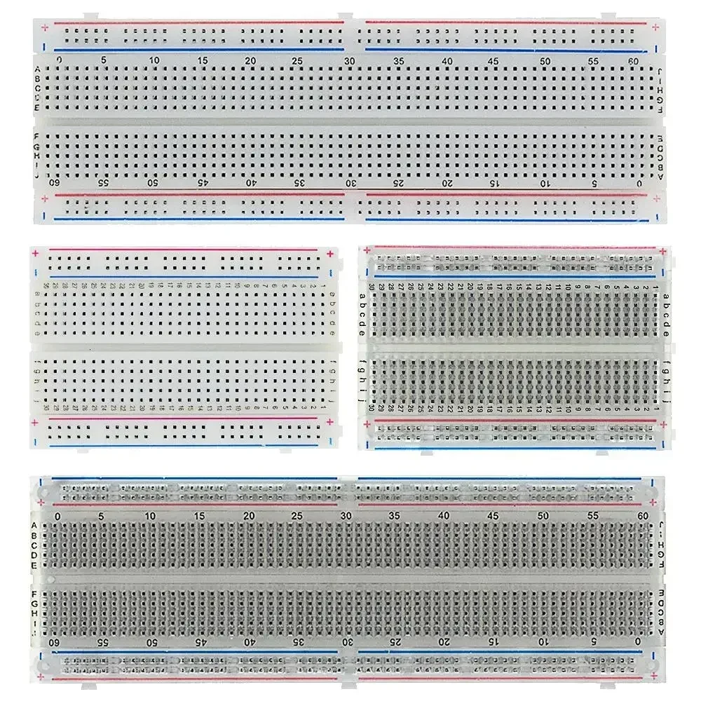 400/830 Punkte Steckbrett 830 Punkte Steckbrett MB-102 Lötfreie PCB-Testplatine 400-Loch-Steckbrett MB102