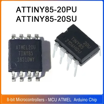 ATTINY85-20PU DIP8 / ATTINY85-20SU SOP8 ATTINY85 8-bit AVR Mikrocontroller - MCU ATMEL Prozessor Arduino Chip