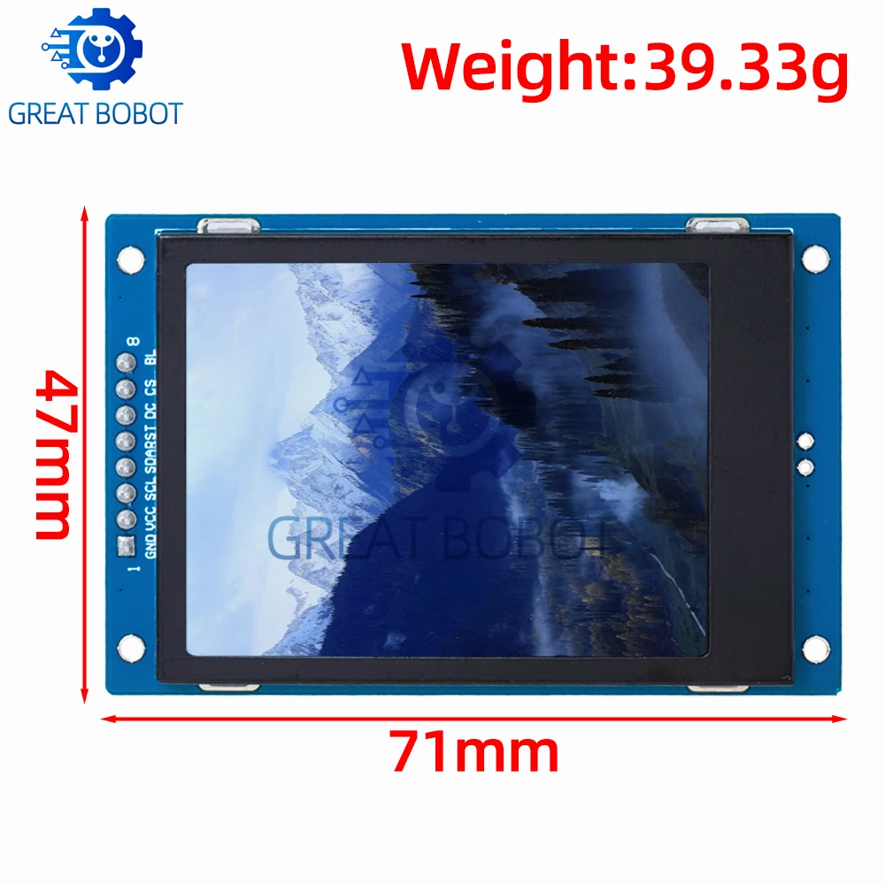 2,4 Zoll 240x320 65K Farb-SPI-TFT-LCD-Anzeigemodul 8-Pin ST7789 – Bild 2