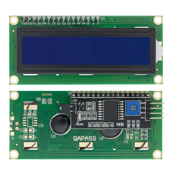 Lcd1602 lcd 5v modul blau/gelber bildschirm grüner bildschirm 16x2 – Bild 4