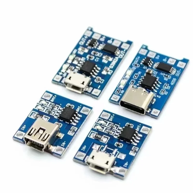 5V 1A Micro/Type-C/Mini 18650 TP4056 Lithium-Akku-Lademodul Ladeplatte – Bild 2