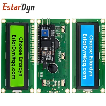 EstarDyn 1602 IIC LCD-Modul Blau/Gelbgrüner Bildschirm 16x2 Zeichen PCF8574 IIC I2C Schnittstelle 5V
