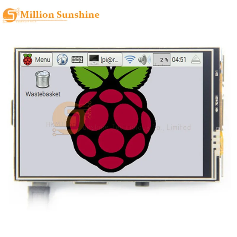 3,5 Zoll 480*320 TFT LCD-Display mit Touchpanel für RPi1/RPi2/Raspberry Pi3/Raspberry Pi 4 Board V3
