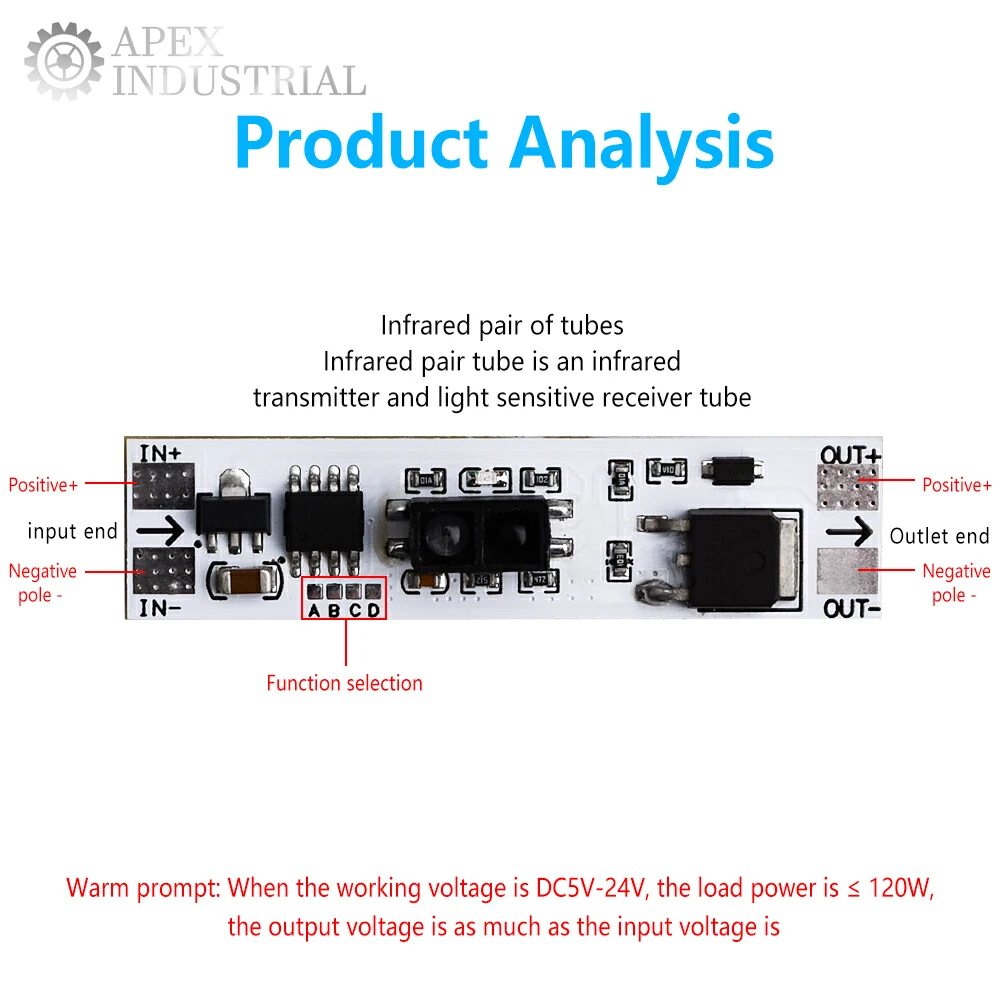 36 W 120 W XK-GK-4010 Short Distance Scan Sensor 6 in 1 Sweep Hand – Bild 6