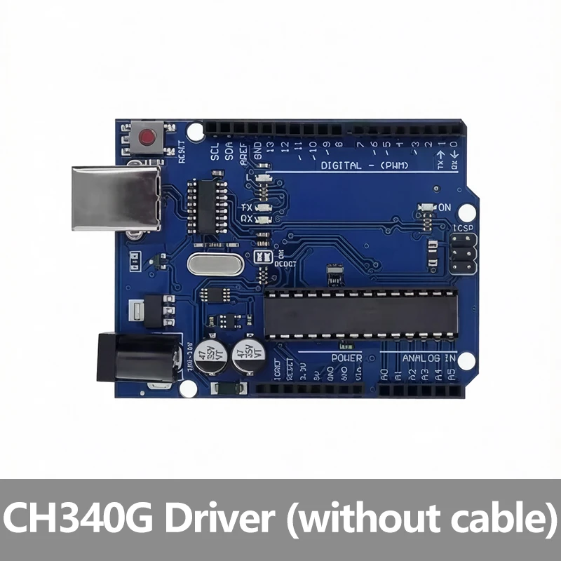 UNO-R3 ATMEGA328P Entwicklungsboard CH340G USB-Seriell-Mikrocontroller-Modul für Arduino DIY Elektronik