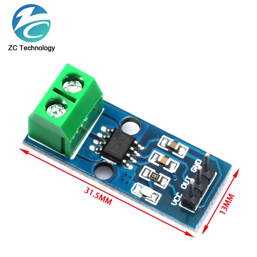 ACS712 5A 20A 30A Palette Halle Aktuelle Sensor Modul ACS712 Modul – Bild 4