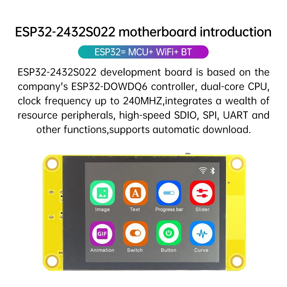 ESP32-Entwicklungsboard für Arduino LVGL WIFI und Bluetooth – Bild 2
