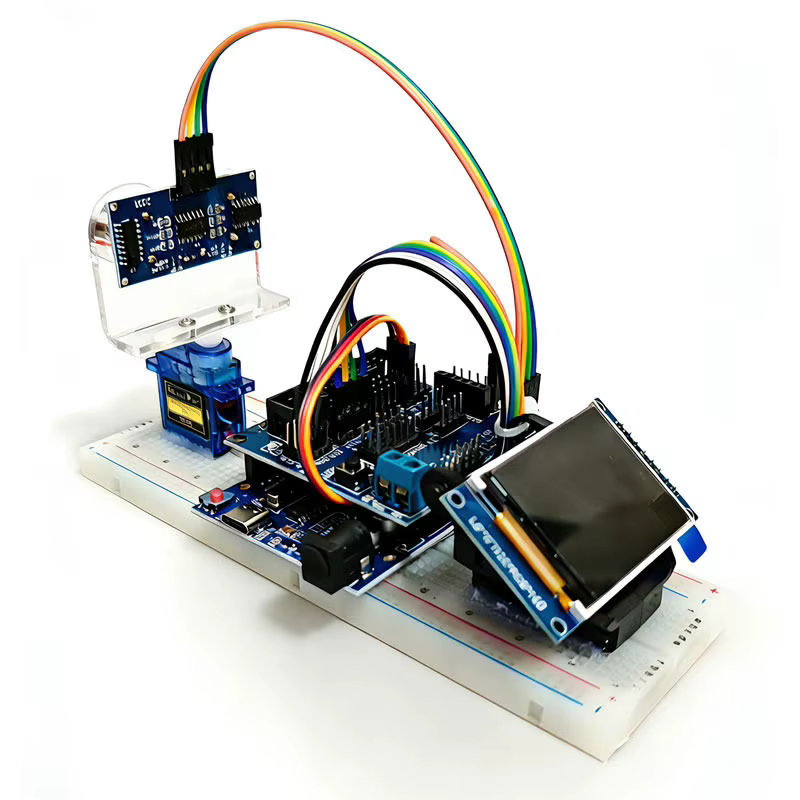 Arduino Analog Radar Ultraschall Simulation Radar DIY Ornament Programmierung Lernset