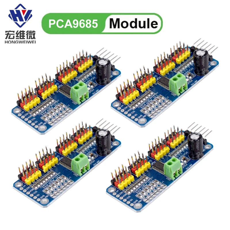 PCA9685 Roboter Controller IIC Schnittstelle 16 Kanal 12-Bit PWM Servo Motor Treiber Board für Arduino