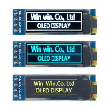 0,91 Zoll oled Modul 0.91 "weiß/blau oled 0.91x32 oled lcd LED ssd1306 Anzeige modul" iic kommunizieren