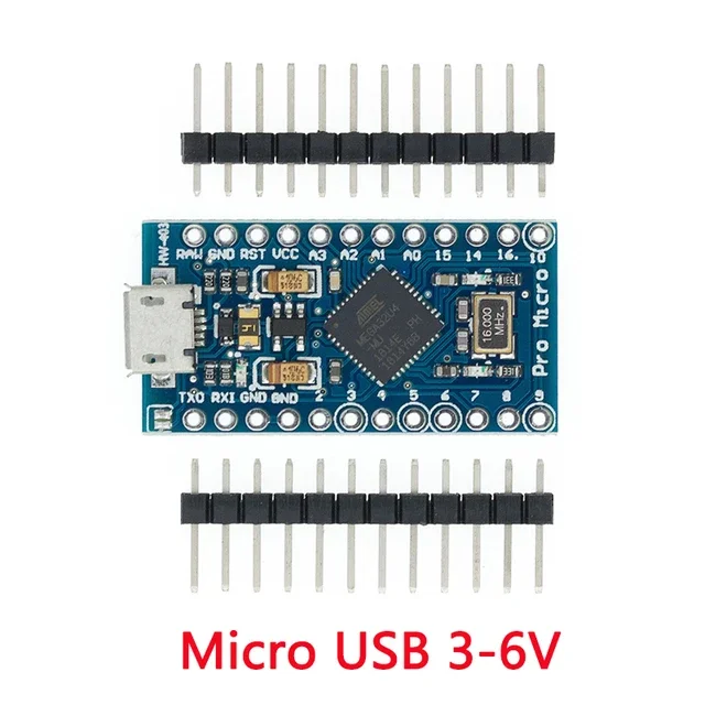 Pro Micro ATMEGA32U4 5V/16MHZ Modul Mit dem Bootloader für Arduino MINI USB/Micro USB/TYPE-C mit 2-reihigem
