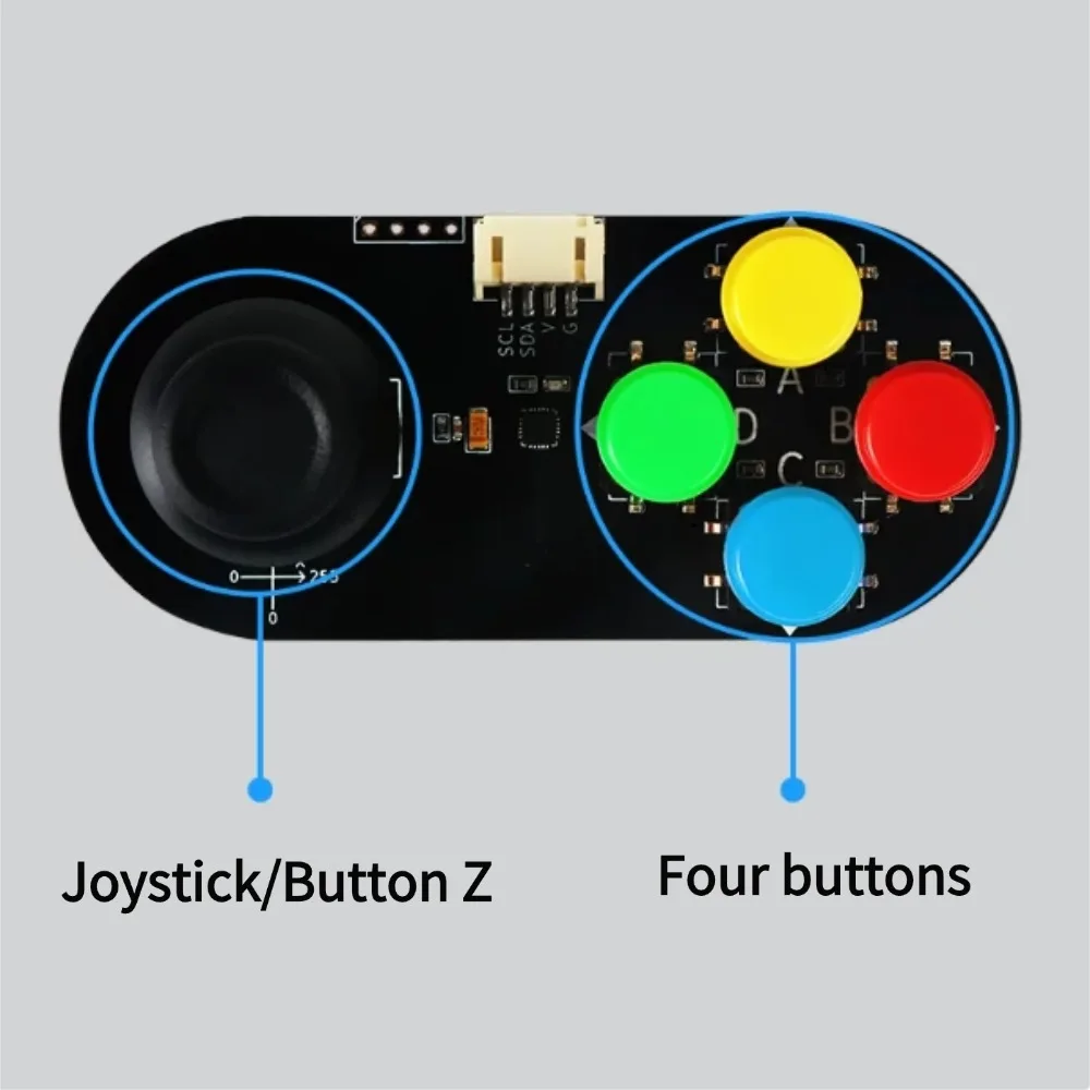 Arduino/Raspberry Pi Mini I2C Joystick-Gamepad-Modul - 4 Tasten – Bild 4