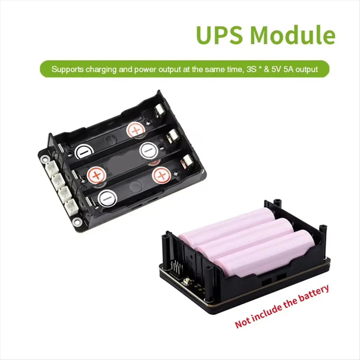 Persevering - Für Raspberry Pi 5 USV HAT, unterstützt 18650 – Bild 2
