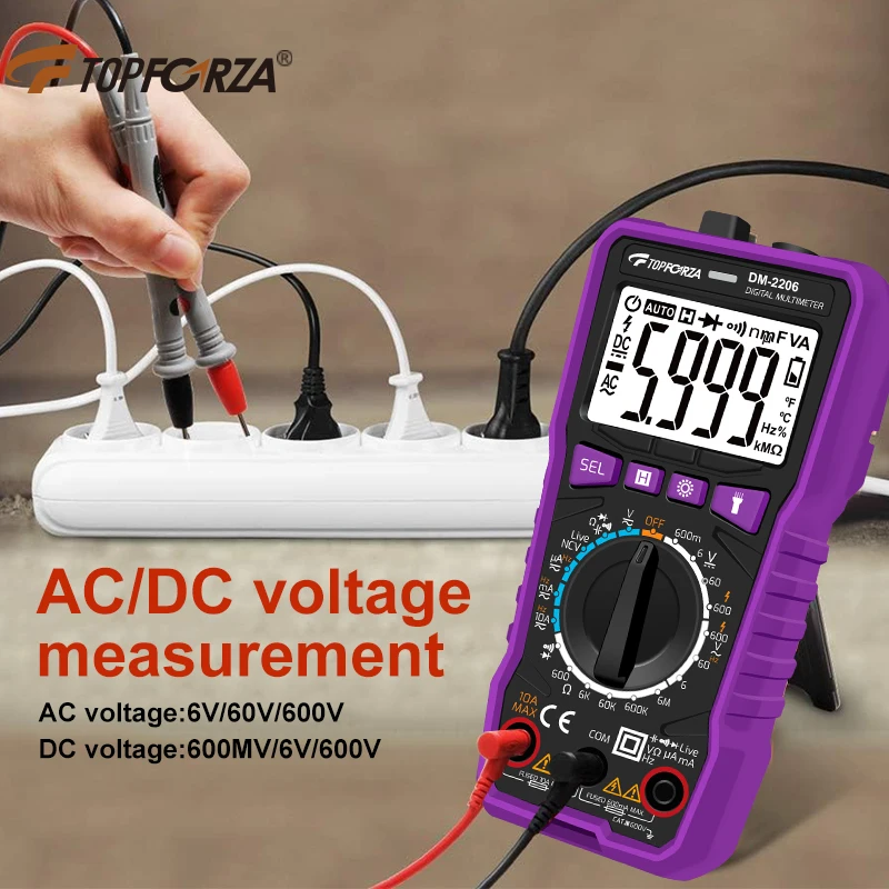 Digitales Multimeter True RMS 5999 Messungen mit Auto-Range-Funktion – Bild 2