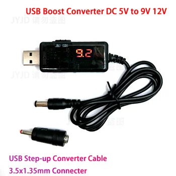 USB-Aufwärtswandler DC 5 V auf 9 V 12 V USB-Aufwärtswandlerkabel 3,5 x 1,35 mm Anschluss