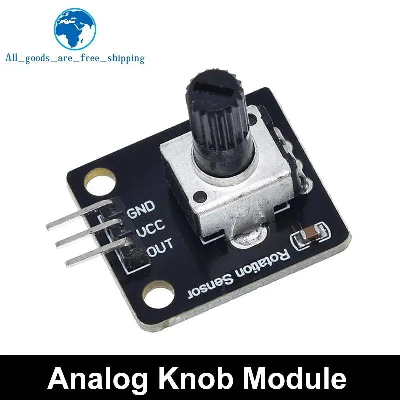 360-Grad-Drehgebermodul Drehpotentiometer Analoges Knopfmodul – Bild 3