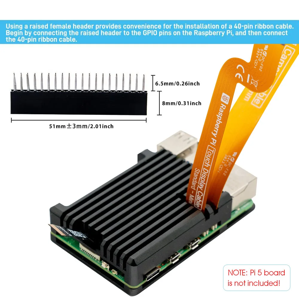Raspberry Pi 5 Aluminium-Panzergehäuse - passive Kühlkörperhülle – Bild 4