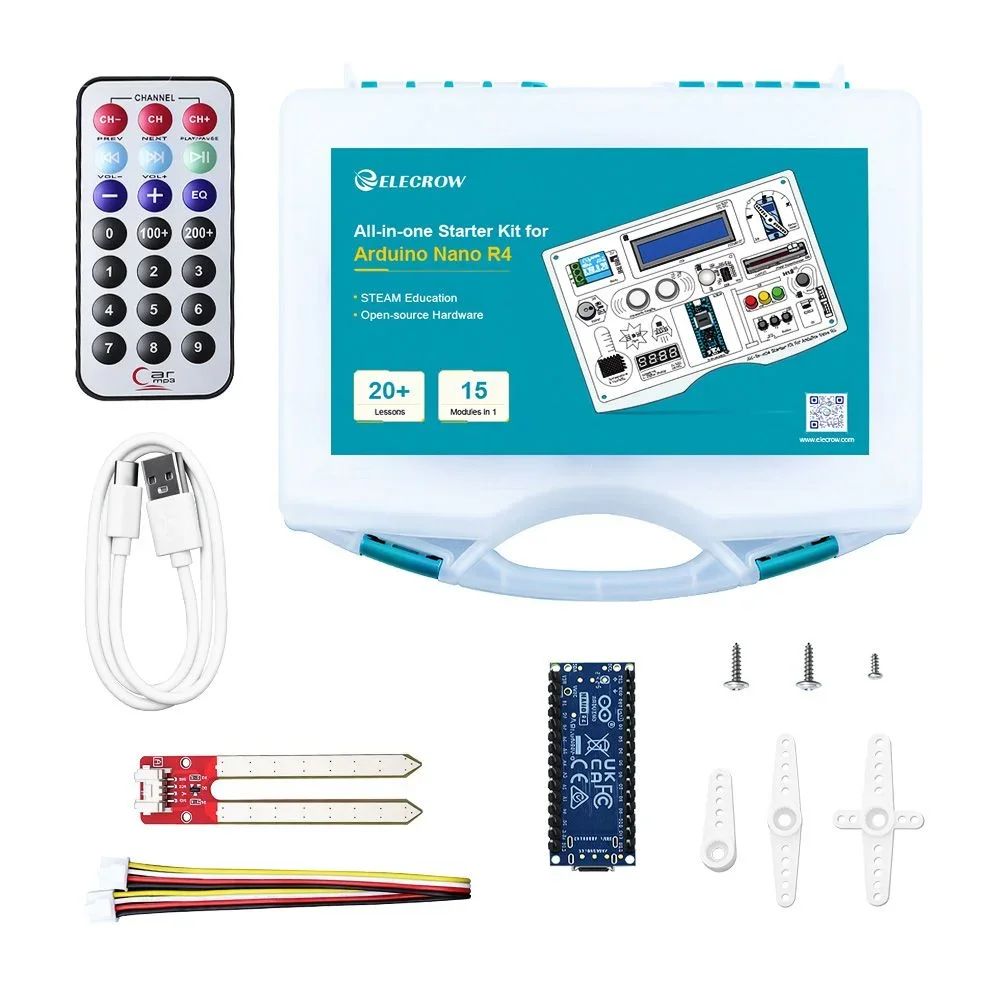 Elecrow All-in-One Arduino Nano R4 Starter Kit 16 Module 20 Tutorials – Bild 4