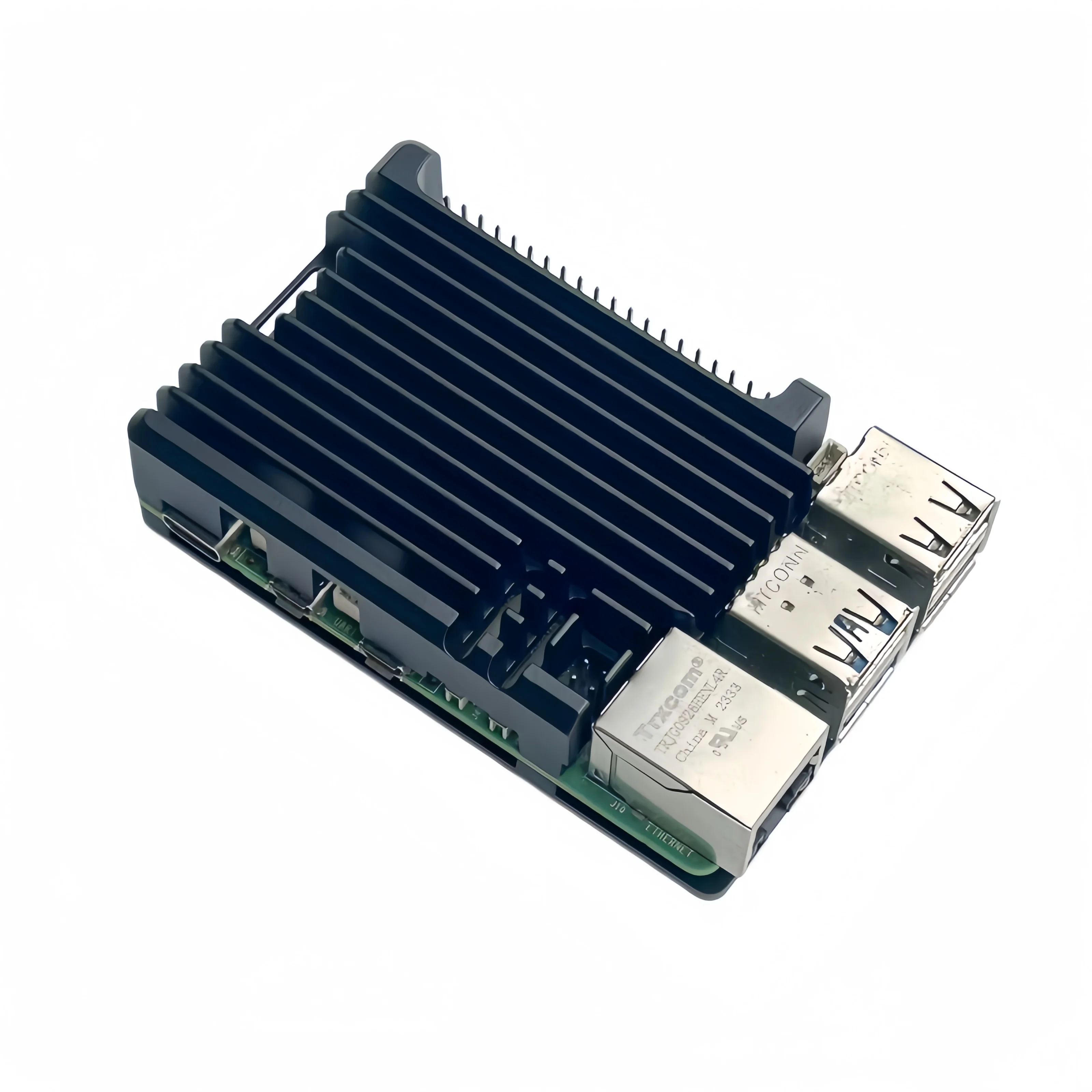 Aluminium-Kühlgehäuse mit zwei Lüftern für Raspberry Pi 5, RPi 4B, RPi 3B/3B+ und RPi 2B, Raspberry Pi Kühlkit