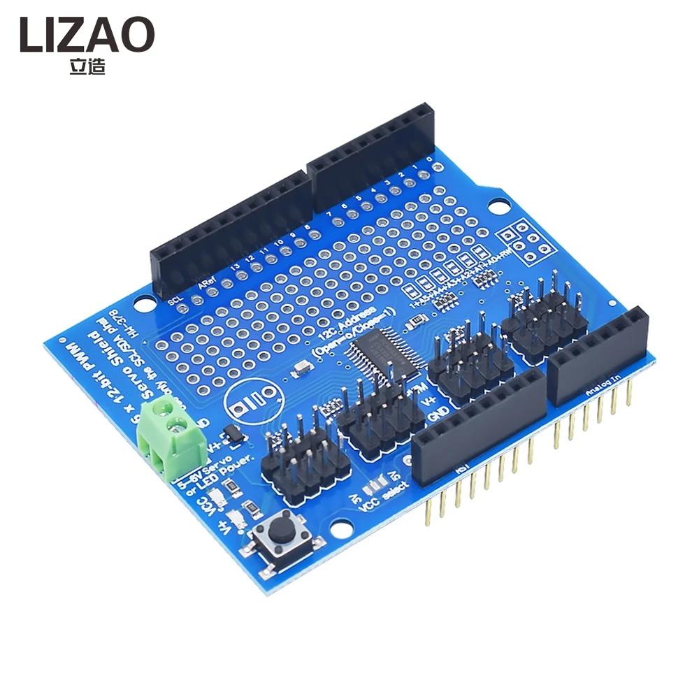 LIZAO 16-Kanal PCA9685 12-Bit PWM Servo-Motortreiber I2C – Bild 2