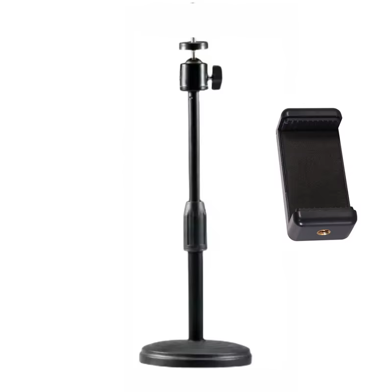 Desktop-Stativ für Handy, Webcam, DSLR-Kamera, Tisch-Tripie-Ständer, Halterung für Smartphone, Handy