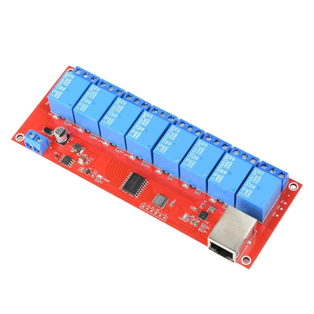 Relaismodul 4/8 Kanal 5V 12V 24V TCPIP Netzwerk-Relaismodul – Bild 6