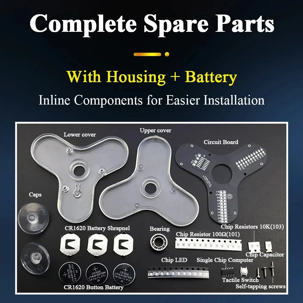 DIY elektronische Kit DIY Zappeln Top Kit Fingers pitze Gyros – Bild 6