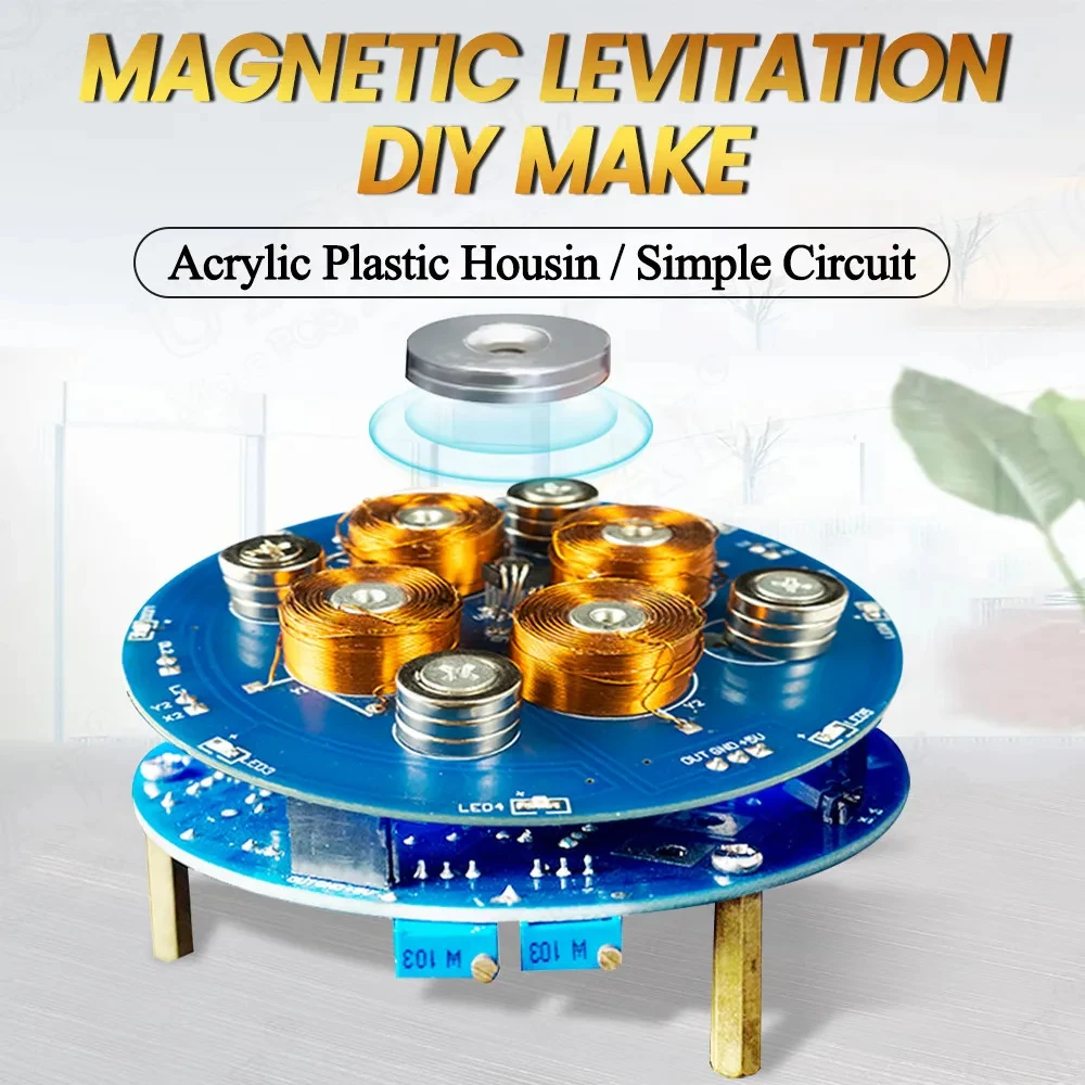 DIY elektronische DIY Magnets chwebebahn Kit Experiment Leiterplatte Löten Projekt Praxis Löt baugruppe Magnet
